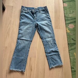 HATCH The Crop Maternity Jean Light Wash